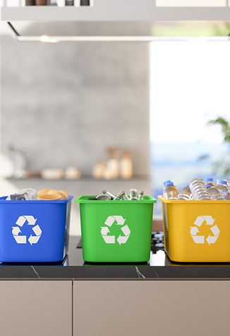 Recycling Bins Display