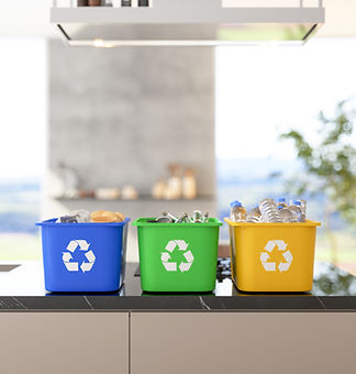 Recycling Bins Display