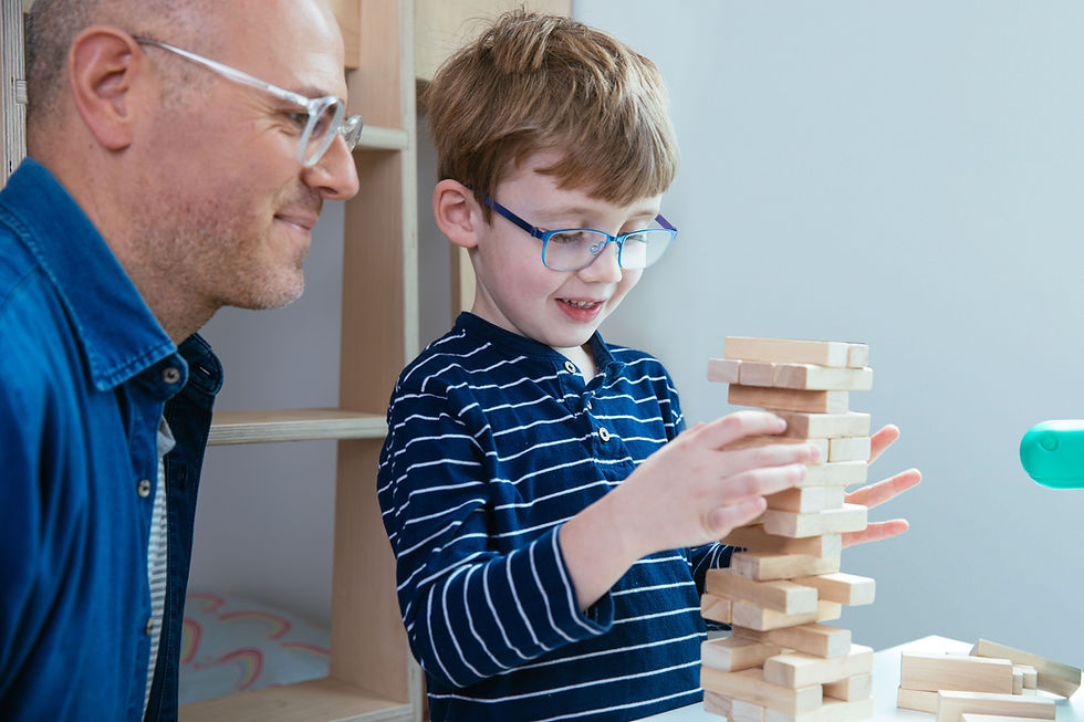 Father And Son Playing
