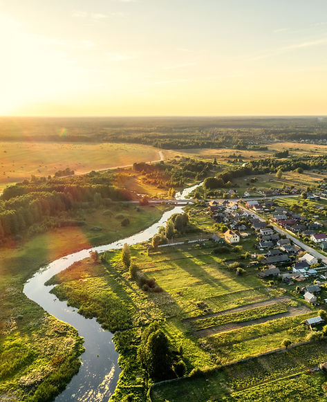 Rural Sunset Landscape