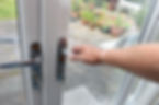 opening patio door