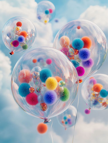 Colorful Balloons Float