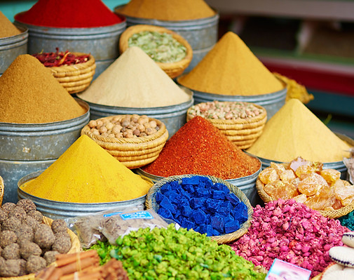 Spices in Moroccan Market