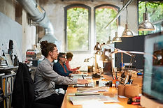 People working on computers