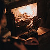Cozy Fireplace Relaxation