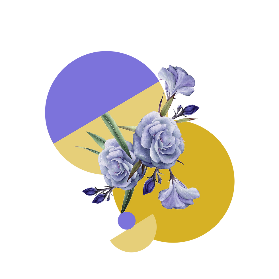 Purple Floral Artwork