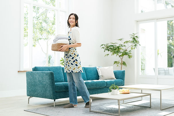 主婦 家事 洗濯 リビング