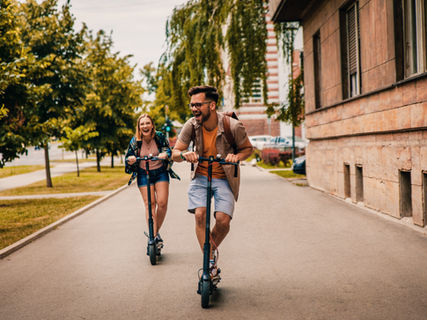 S'amuser en scooter électrique