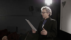 Older actor with a script