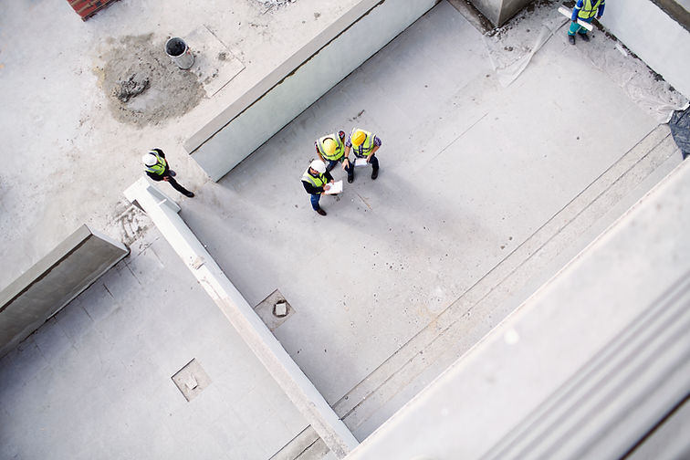 At the construction site