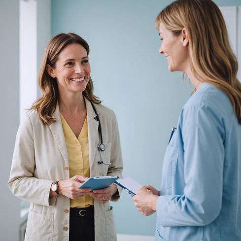 Doctors Discussing Notes