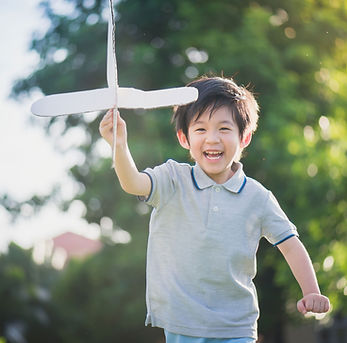 Boy Playing Outside