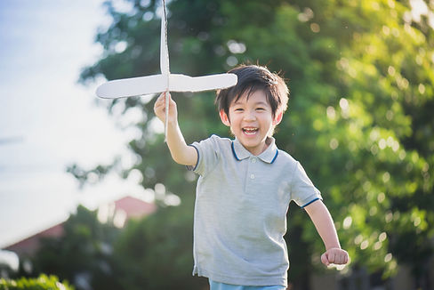 Boy Playing Outside