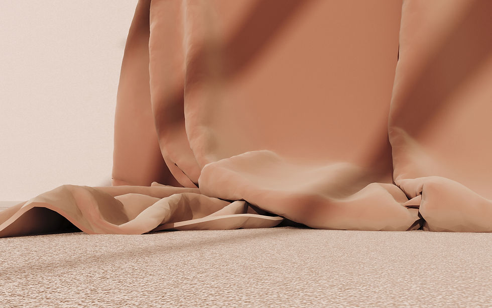Flowing Beige Fabric