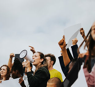 Public Protest Scene