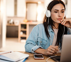 Woman Using Laptop