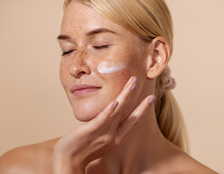 Skincare Routine Closeup