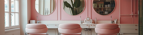 Pink Salon Interior