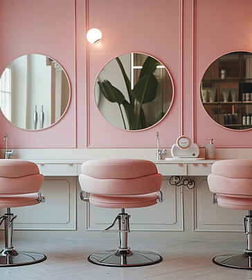 Pink Salon Interior