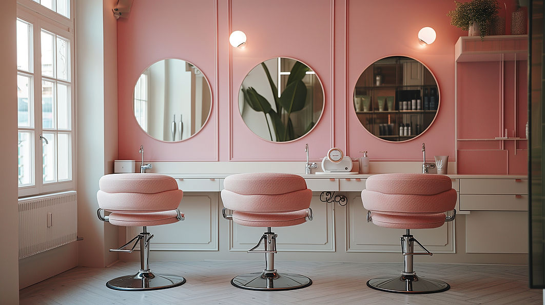 Pink Salon Interior