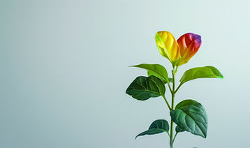 Rainbow-Colored Plant