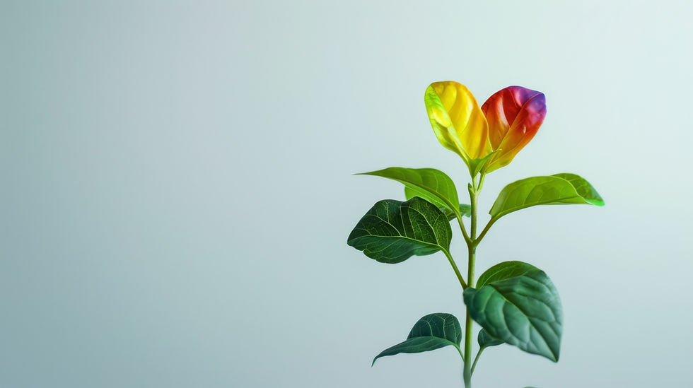 Rainbow-Colored Plant