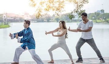 Tai Chi Practice on the Waterfront