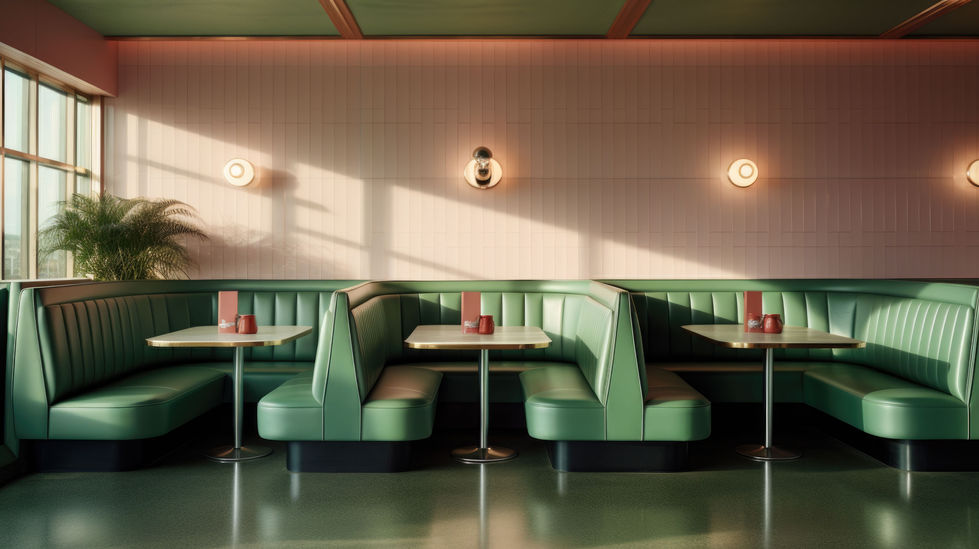 Empty Diner Interior