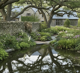 Garten mit Teich