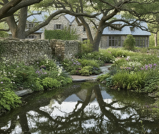 Garden With Pond