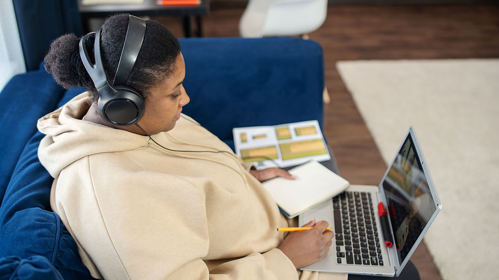 Woman Using Laptop