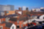 Elevated cityscape of the Centre of Swindon