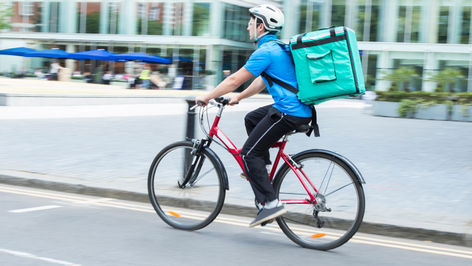Cracking down on illegal deliver riders. 