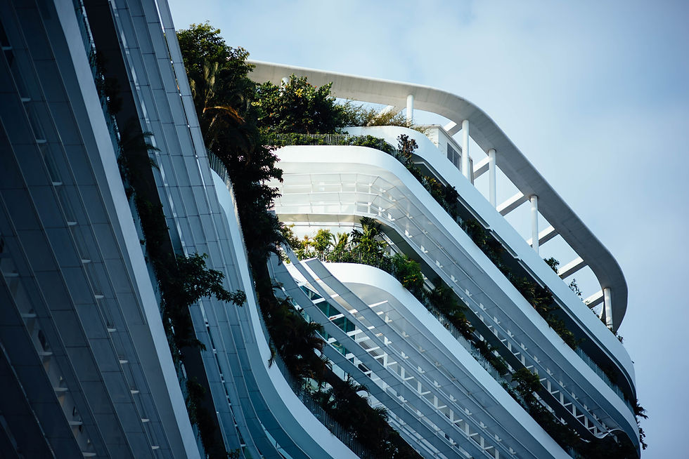 Bâtiment écologique moderne