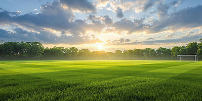 Sunset over Football Pitch
