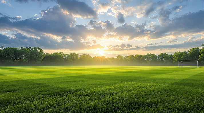 Soccer Field at Sunset