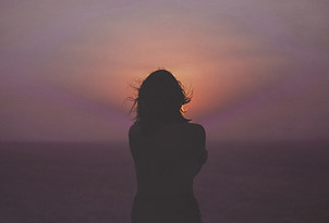 Portrait au coucher du soleil