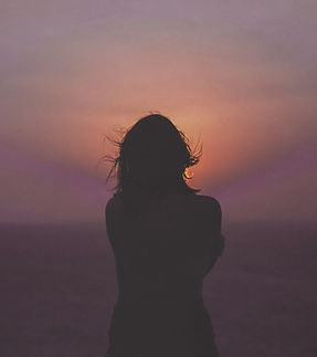 Silhouette At Sunset