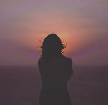 Silhouette At Sunset