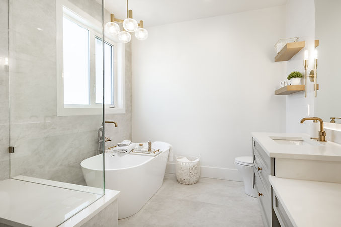 Modernes minimalistisches Badezimmer