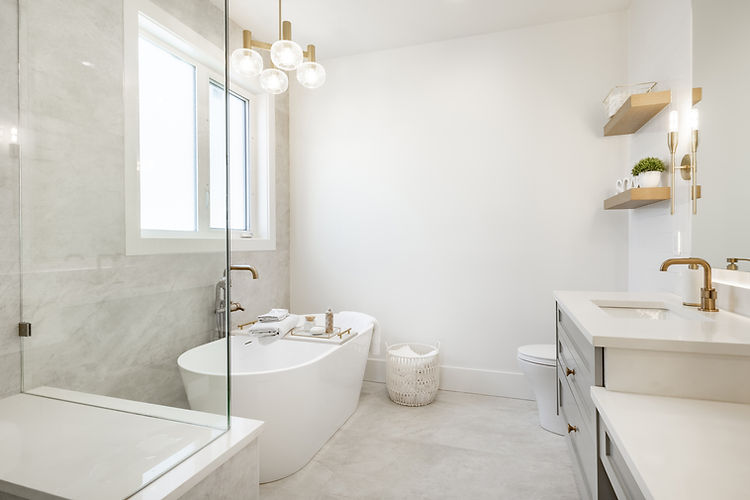 Moderne minimalistische badkamer