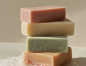 Handcrafted botanical soap bars made with farm grown ingredients