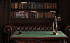Judge's Desk with Lady Justice