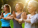 Women Practicing Yoga Outdoor