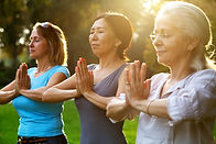 Women Practicing Yoga Outdoor
