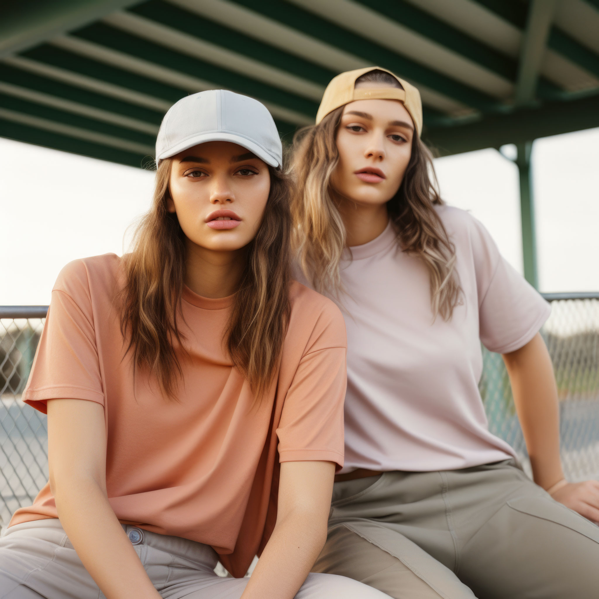 Women In Baseball Caps