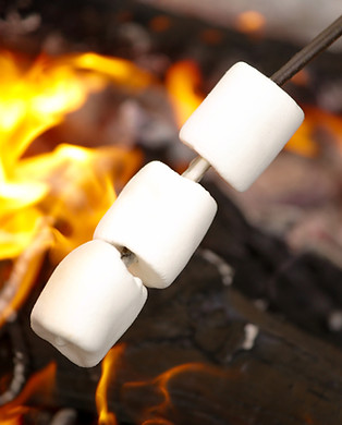 Marshmallows over Campfire