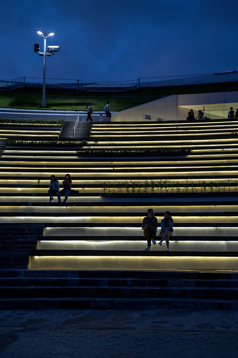 Illuminated Outdoor Steps