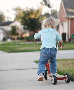 Child on Scooter