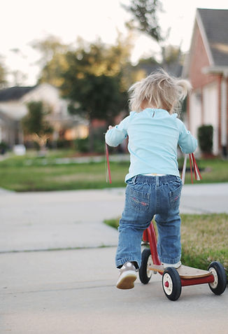 Child on Scooter